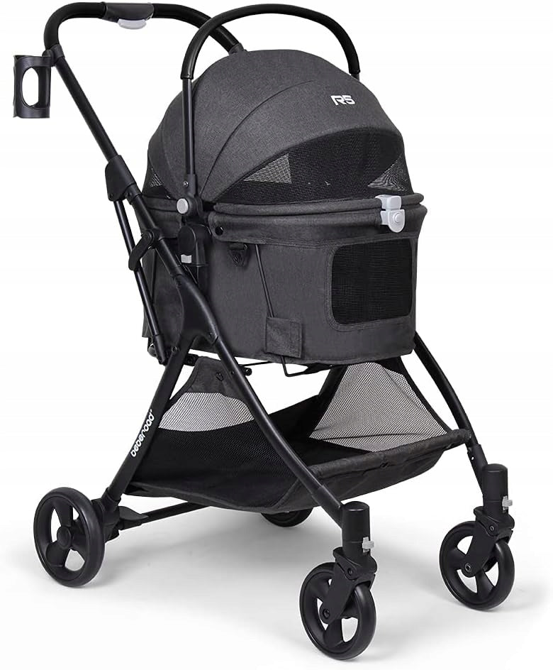 Cat Dog Stroller Folding Stroller beberoad Black up to 15kg