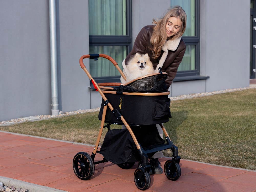 Cat Dog Stroller Removable Folding Gondola Product height 102 cm