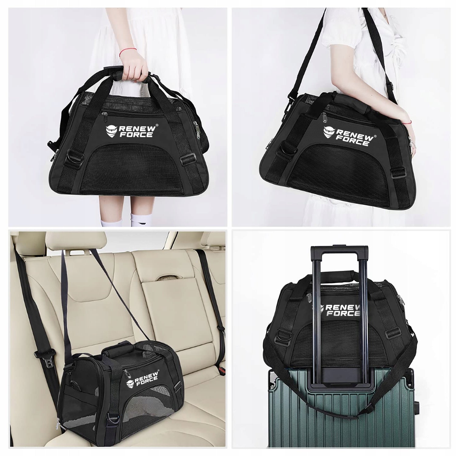 Cat Dog Transporter Backpack Bag Folding Playpen Bed with INSERT Trade name TORBA TRANSPORTER DLA KOTA PSA Z MATĄ DO PRZENOSZENIA ZWIERZĄT L