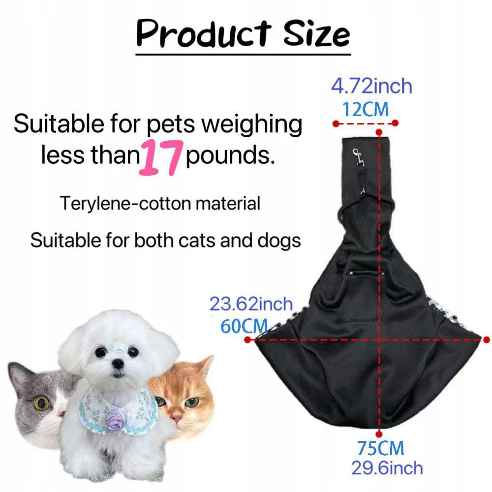 Cat Dog Transporter Bag Carrier Shoulder Transport Kangaroo Up to 7Kg Main material fabric
