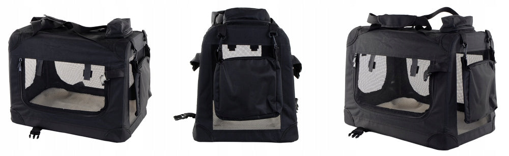 Cat Dog Transporter Carry Bag S 34 cm x 50 cm x 36 cm Black Packaging status original