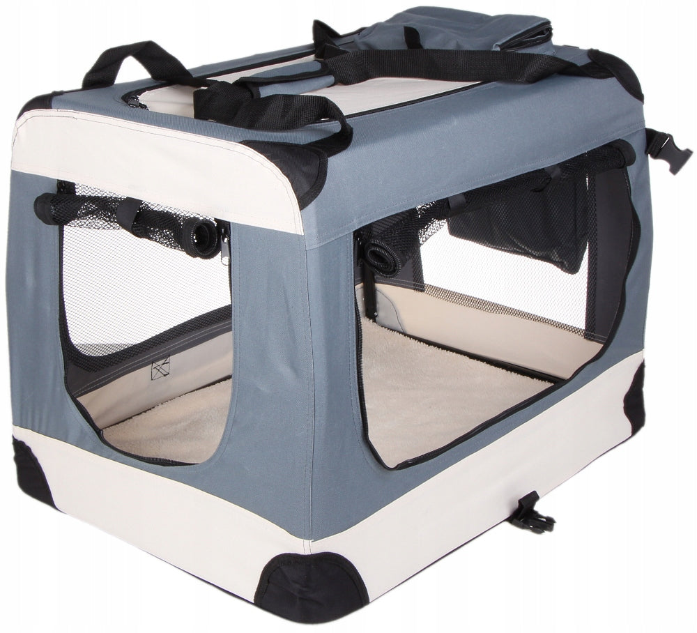 Cat Dog Transporter Carrying Bag for Car 60x42x44 cm M Main material synthetic material