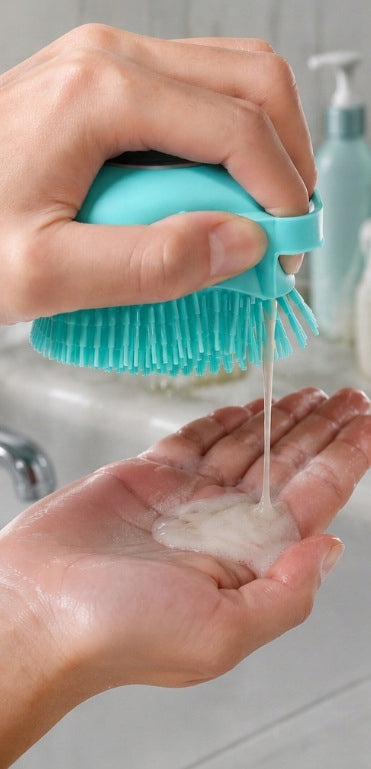 Cat Dog Wash Brush Silicone Washcloth with Soap Dispenser Liquid Manufacturer code MZWZSZDMDPN