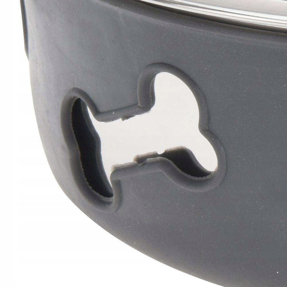 Cat Dog Water Food Bowl NON-SLIP Large 2L Loft Steel Material metal