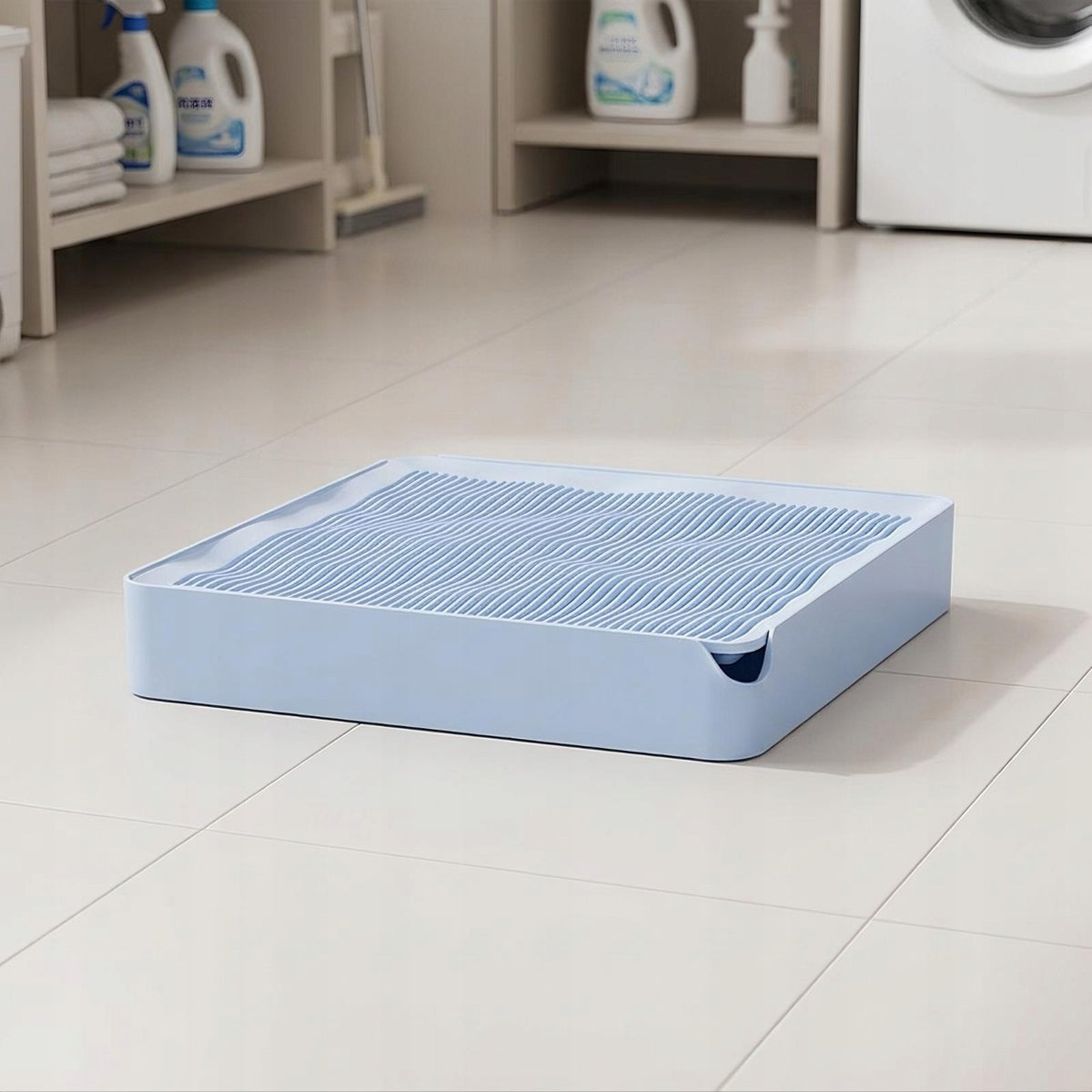 Cat Enclosure Cream White Litter Mat Packaging status original