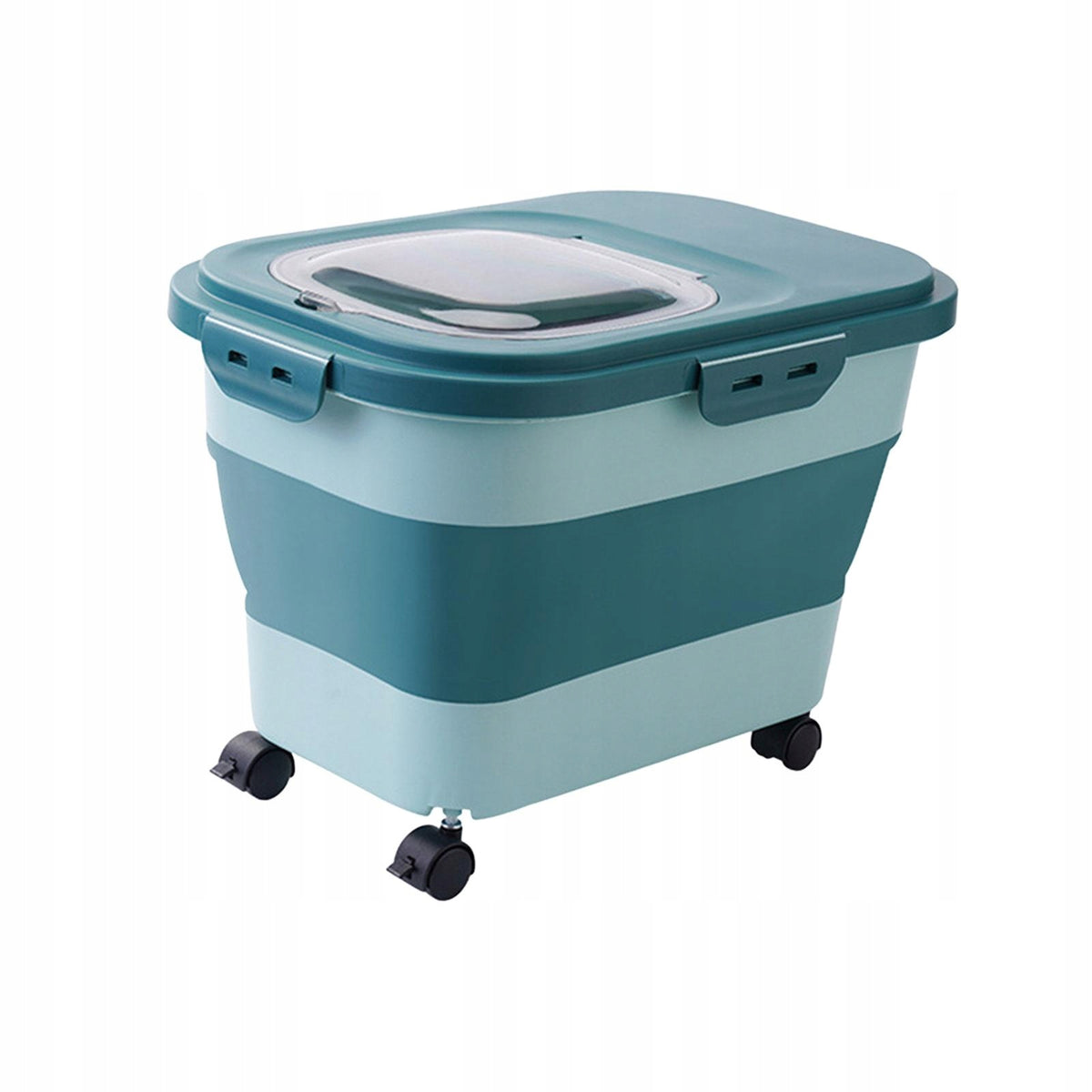 Cat Food Storage Container Food Storage Box Organizer Large Light Green
