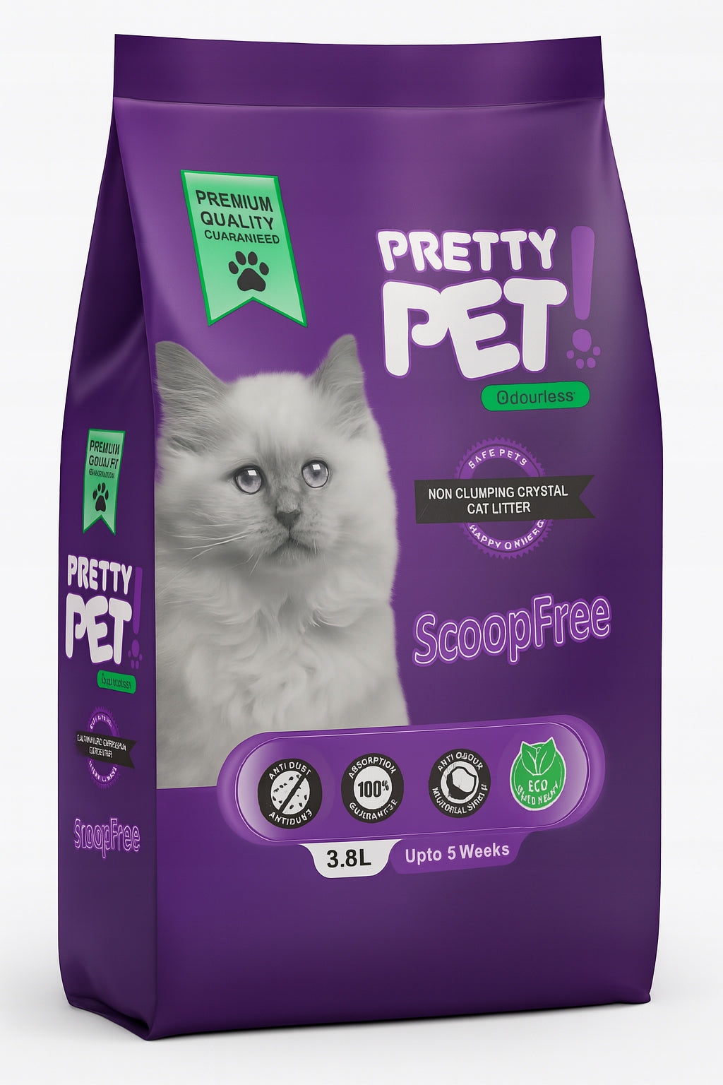 Cat Gravels PRETTYPET Neutral Silicone 3,8L