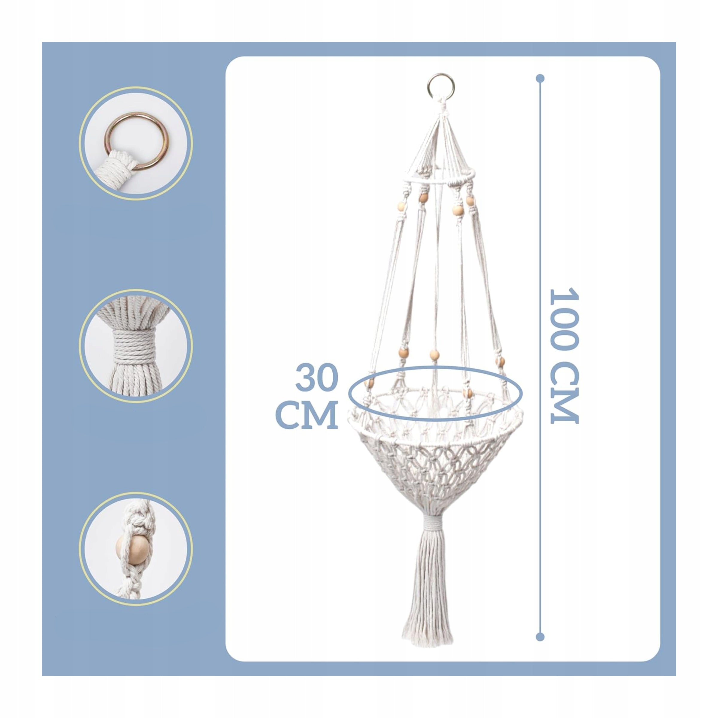 Cat Hammock Bed Hanging Hand Woven White Manufacturer code 5908453119544