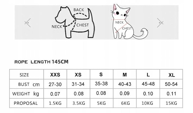Cat Harness Breathable Lanyard M Color multicolor