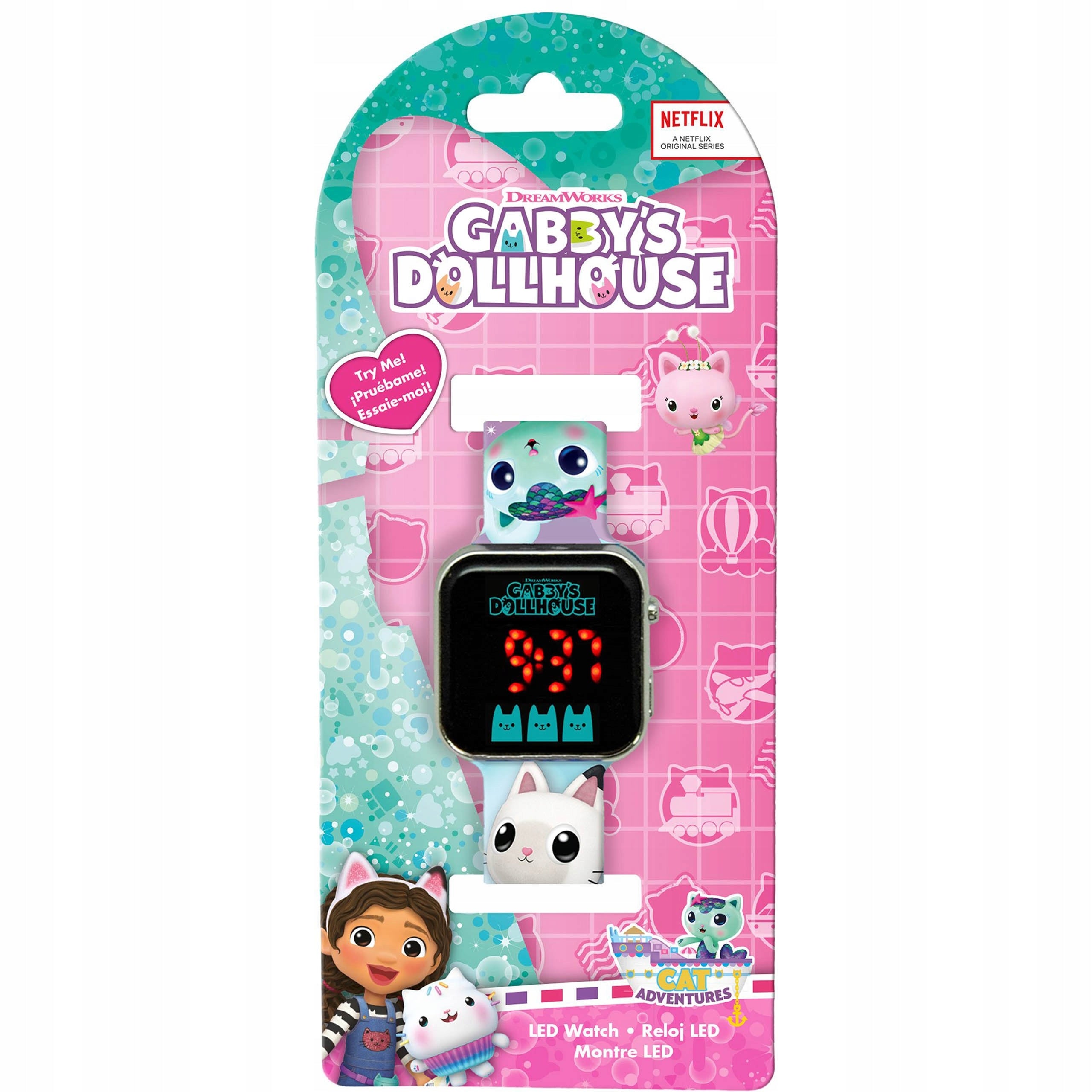 Cat House Gabi Girls' DIGITAL Watch, LED Wristwatch Brand Disney
