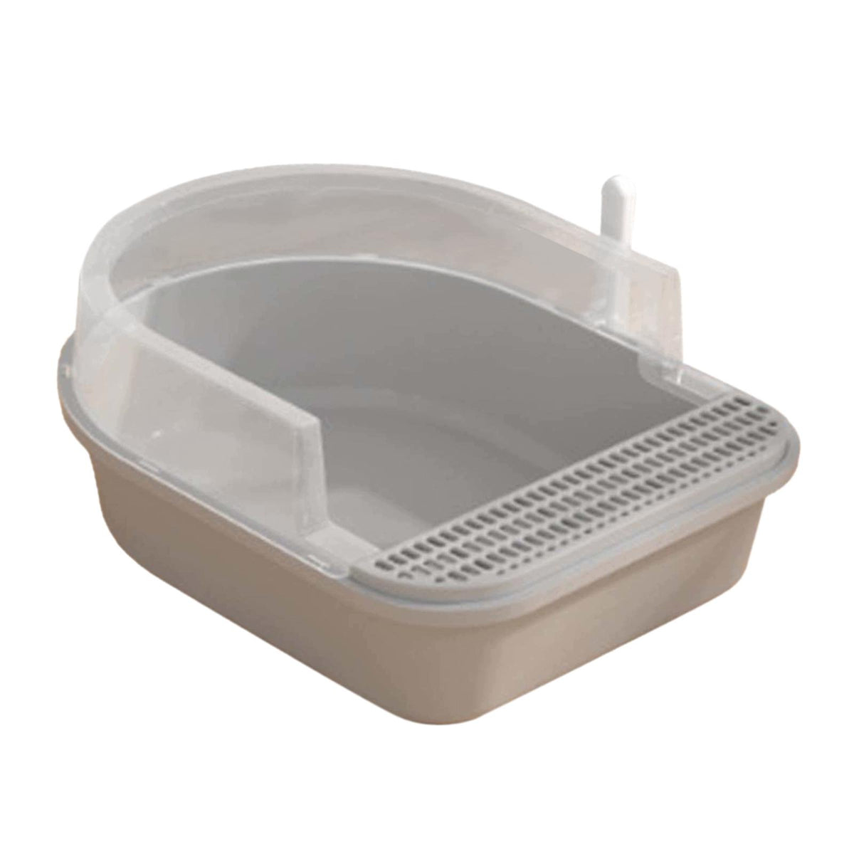 Cat Kitten Potty Toilet Durable Cat Sand Box Cats Litter Container Grey XL