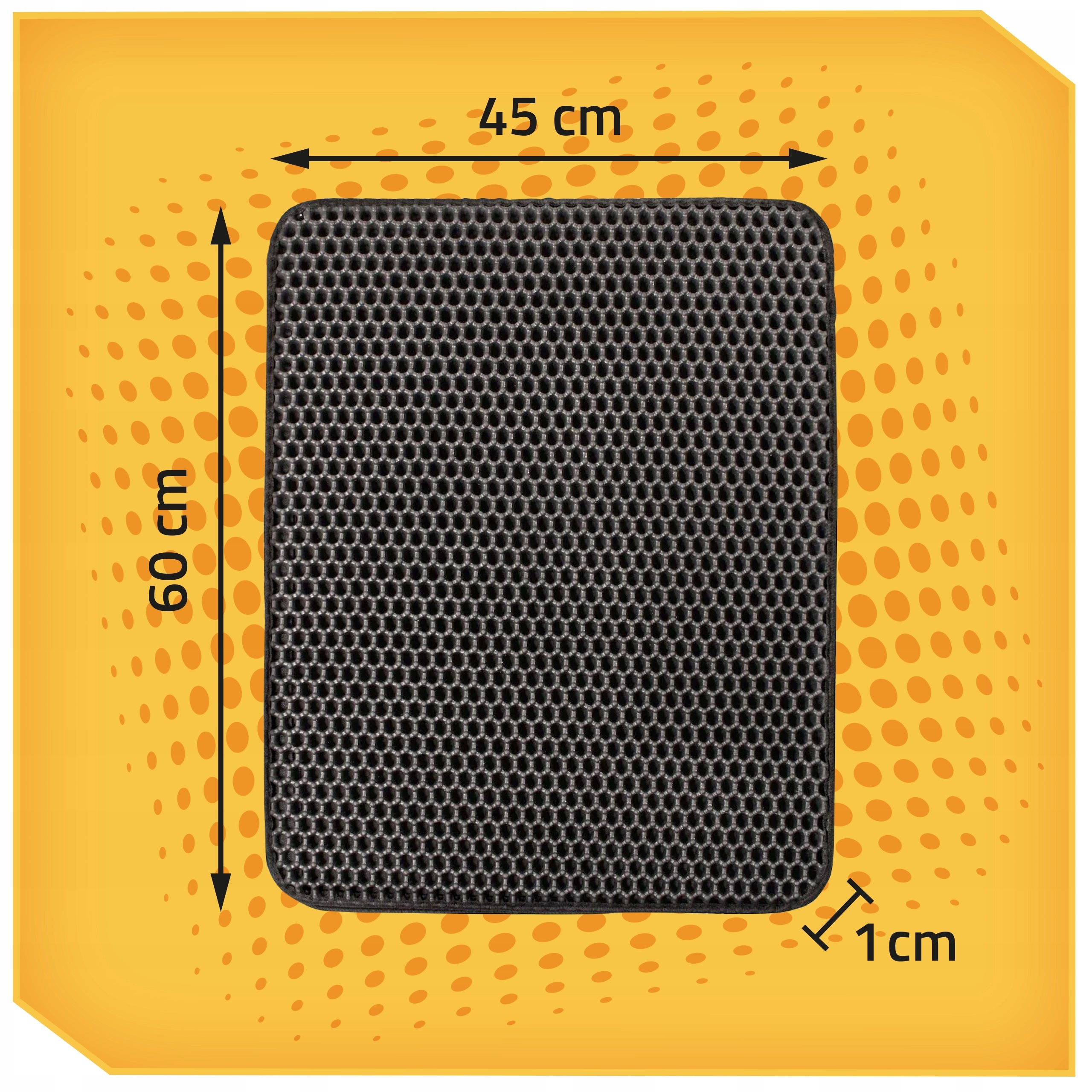 Cat LITTER BOX Mat Double Layer Wiper Pad Black XXL EAN (GTIN) 5906700041976