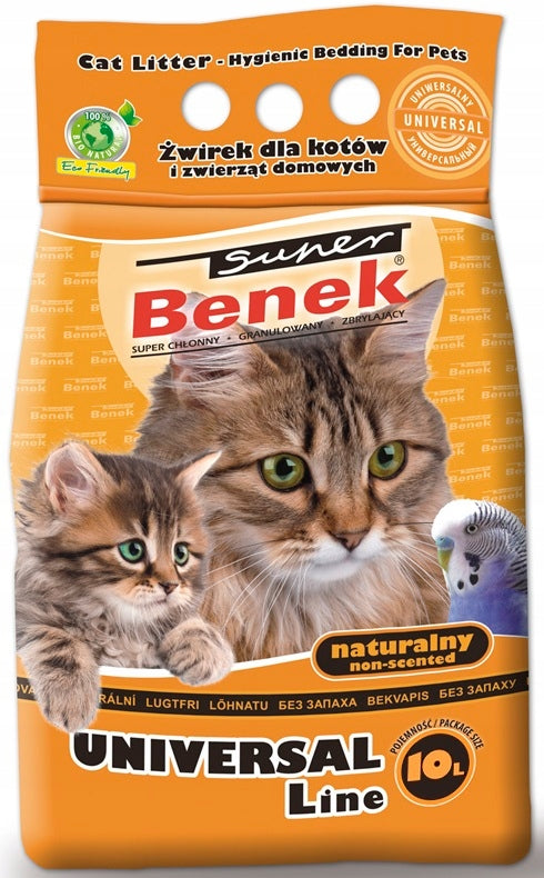 Cat Litter Bentonite Super Benek Universal Natural 20L for litter box EAN (GTIN) 5907046000375