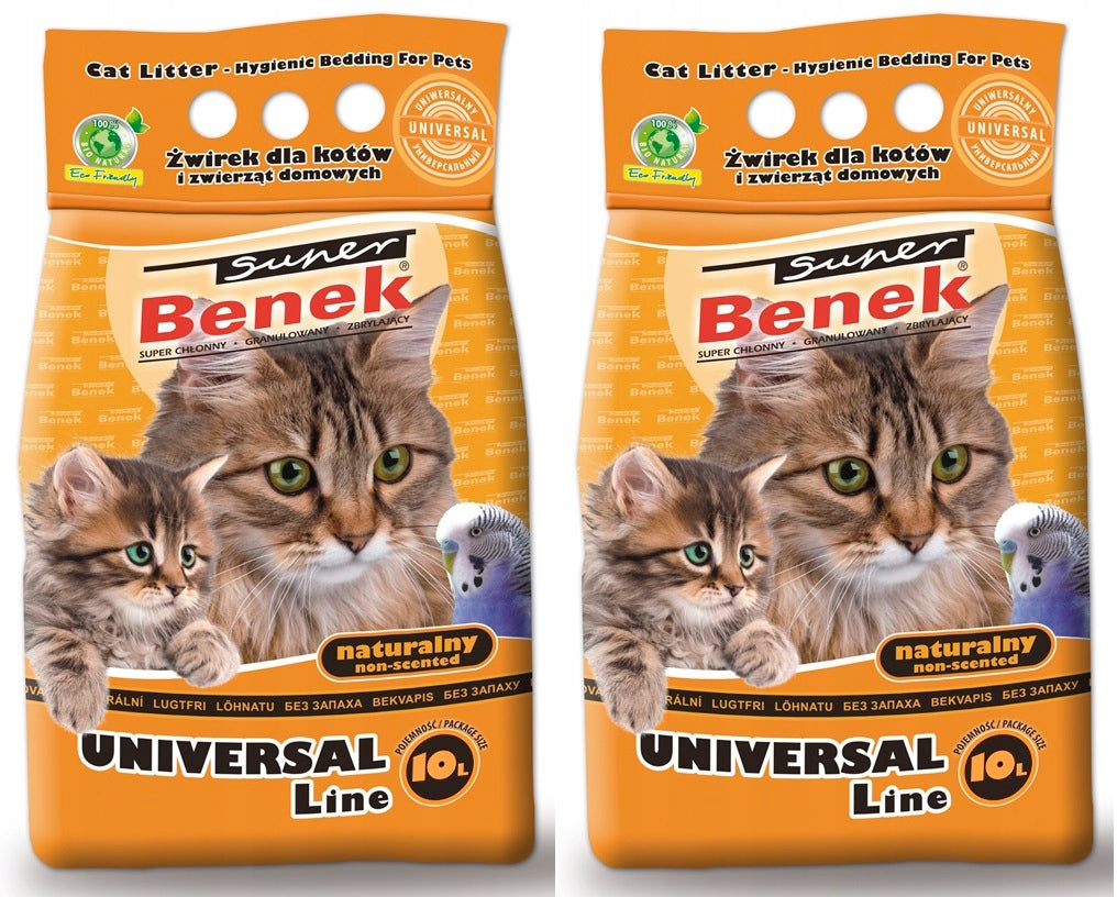 Cat Litter Bentonite Super Benek Universal Natural 20L for litter box