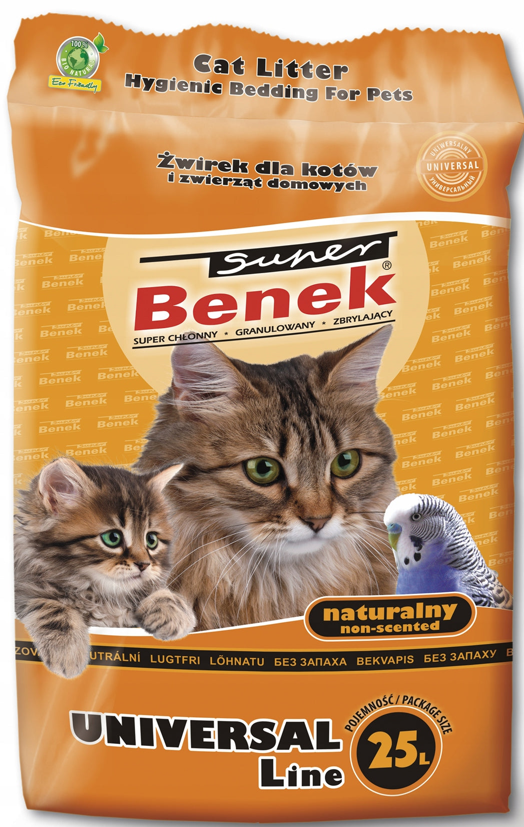 Cat Litter Bentonite Super Benek Universal Natural 25l for litter box