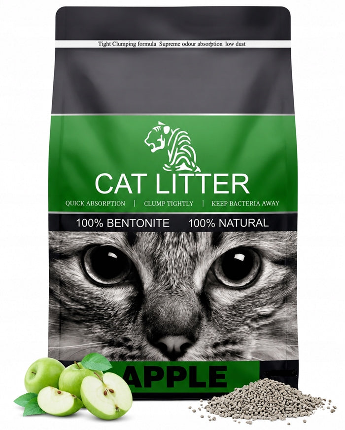 Cat Litter Bentonite Tiger Pet Apple 25 l Apple