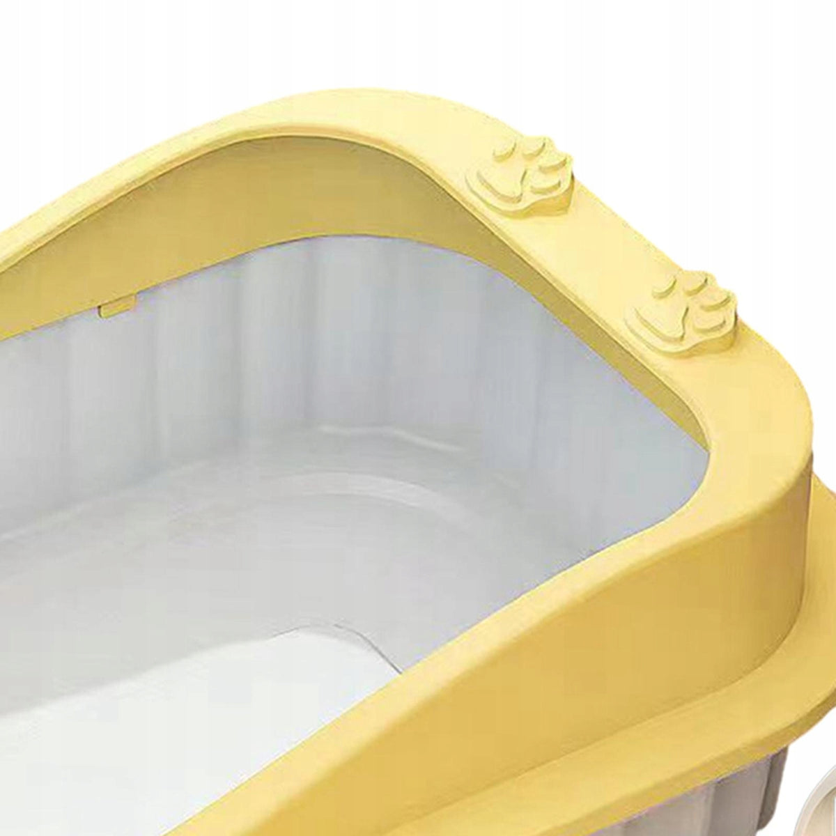 Cat Litter Box Cat Litter Container Cat Sand Box with High Side Semi yellow Packaging status original