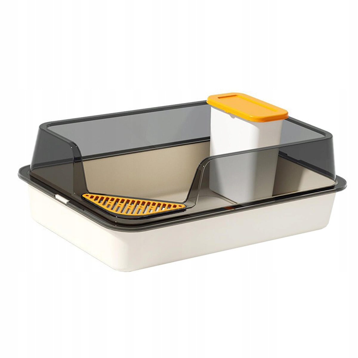 Cat Litter Box Container Easy to Clean High Sides Bedpan with Scatter Packaging status original