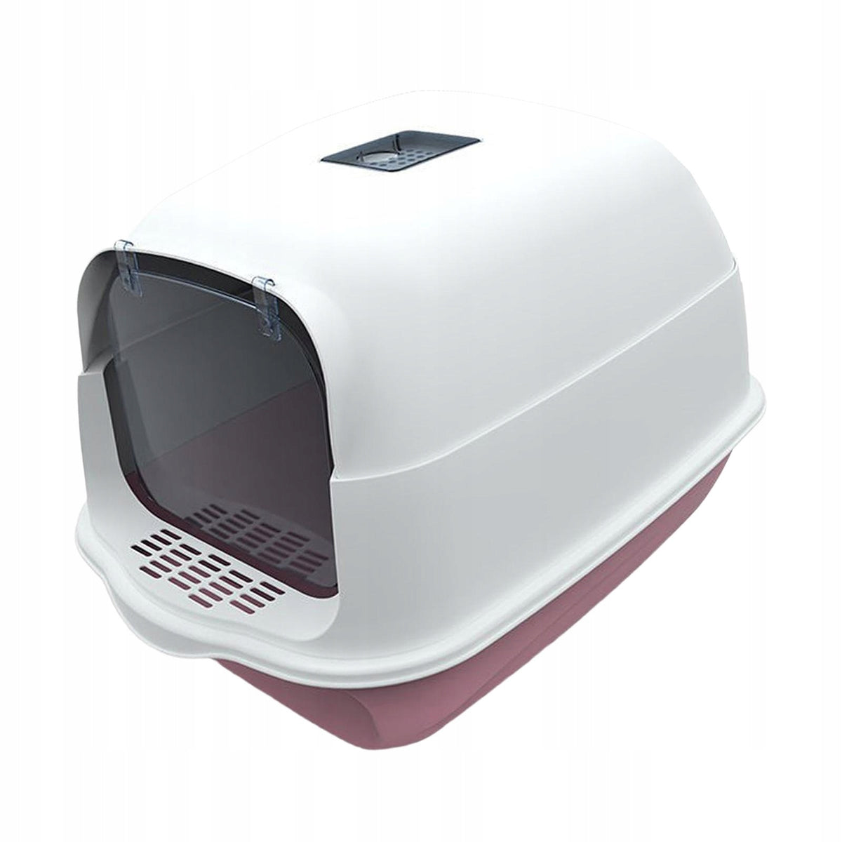 Cat Litter Box, Fully Enclosed Litter Box with Door, Large Pink Bottom Manufacturer code 04864052859