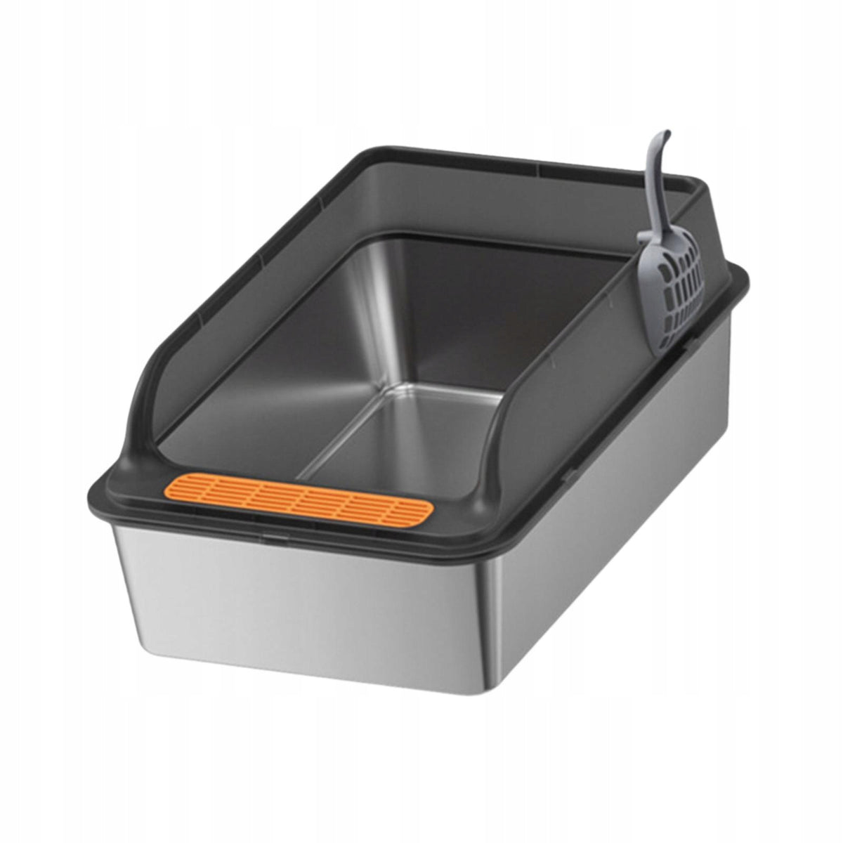 Cat Litter Box Heightened Fence Large Capacity Kitty Litter Kitten Black Packaging status original