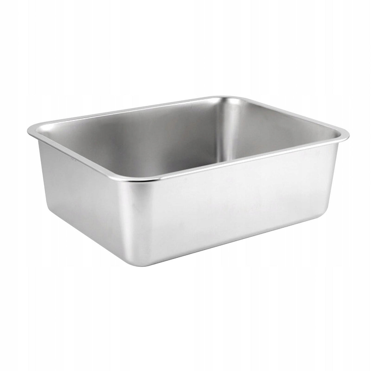 Cat Litter Box, Kitten Litter Box, Stainless Steel, Open 50cmx35cmx15cm Packaging status original