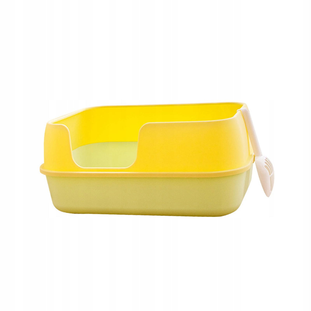 Cat Litter Box, Kitten Litter Tray, Durable Splash Proof, Removable Green