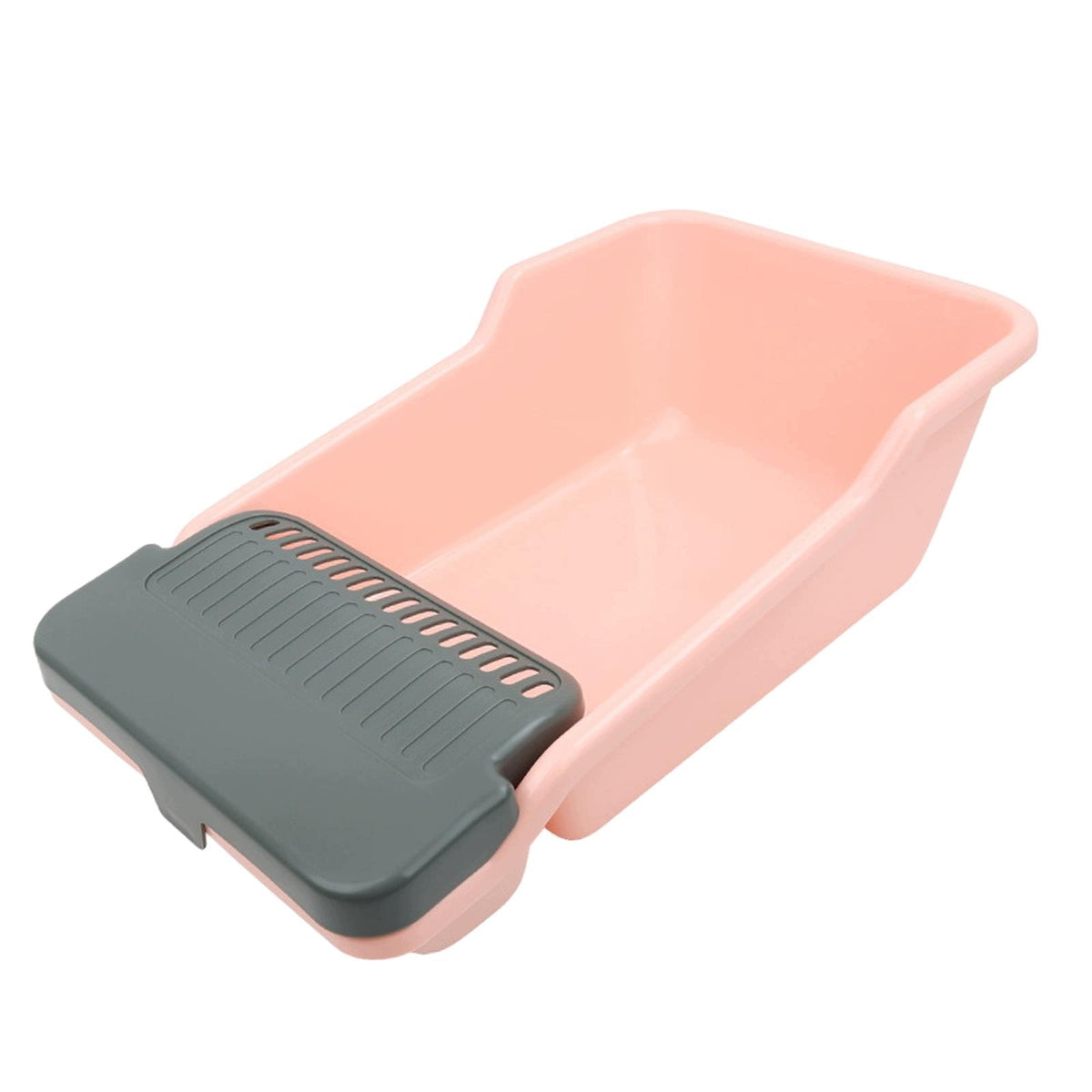 Cat Litter Box Kitty Litter Box Easy to Clean Kitten Toilet Detachable Pink