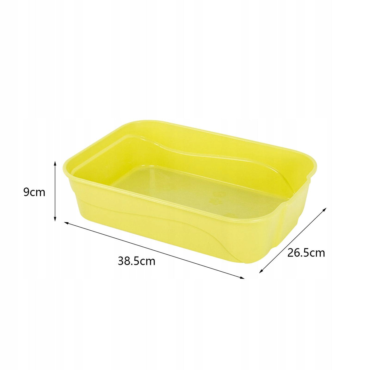 Cat Litter Box /Open Kitty Litter Pan /Kitten Potty Pan /Open Top Cat Green Manufacturer code 09864054063