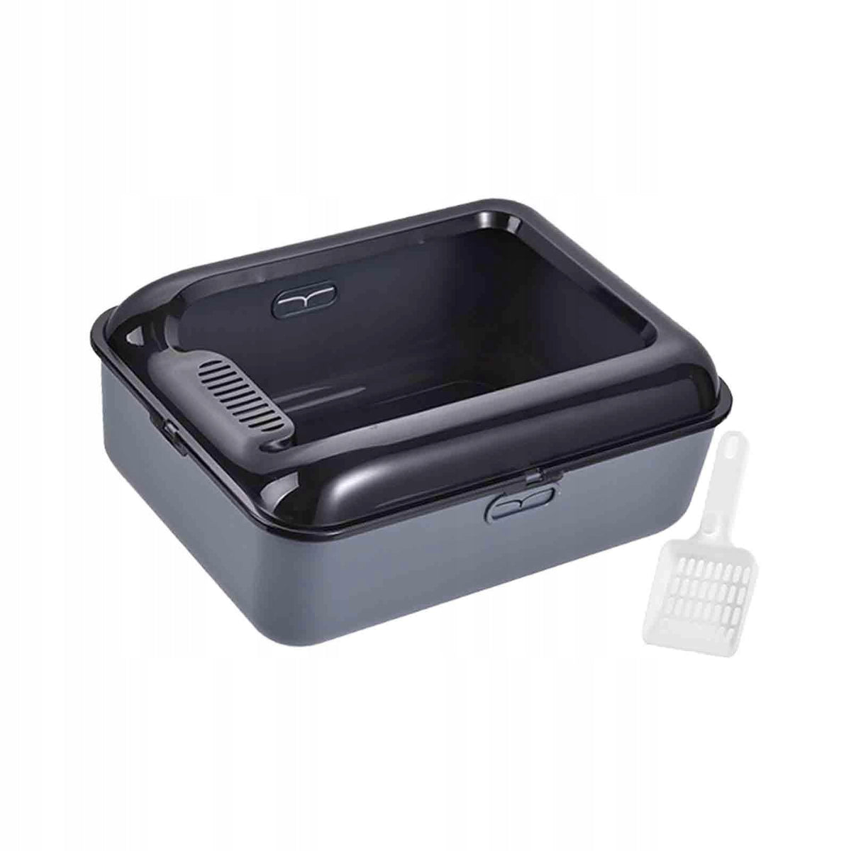 Cat Litter Box, Open Top, Cat Litter Box, Cat Litter Container, Gray M Manufacturer code 00464066399