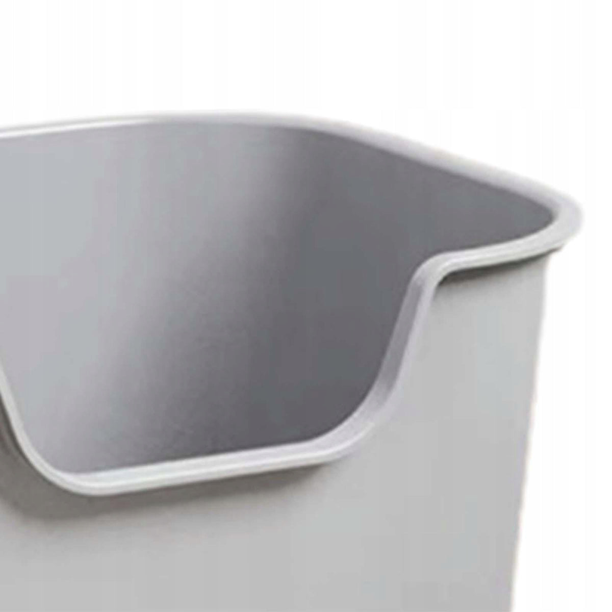 Cat Litter Box Sand Box Container High Sided Durable Kitten Potty Gray Manufacturer code 05564058144