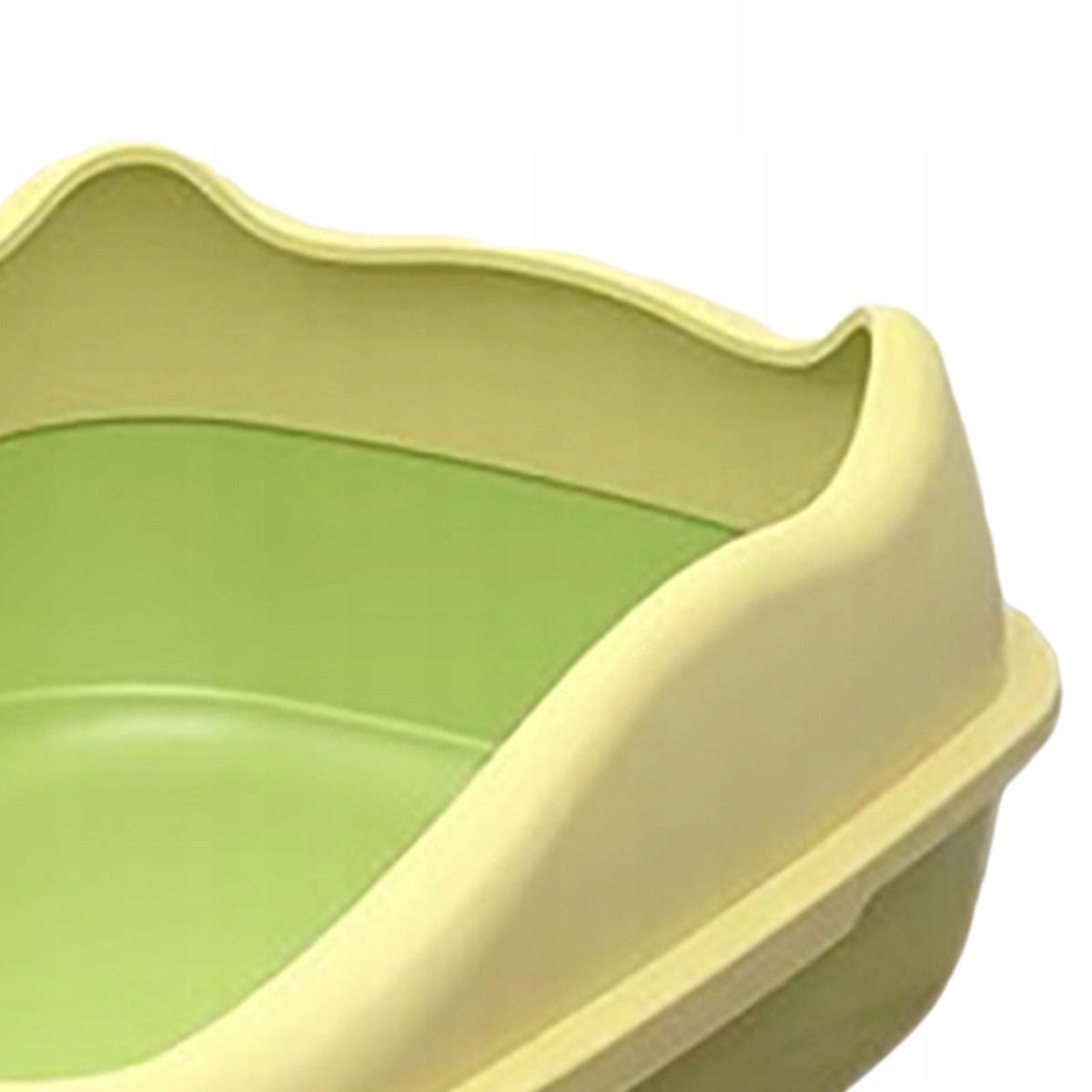 Cat Litter Box, Semi Enclosed Toilet, High Sides, Sturdy, Anti Green Packaging status original