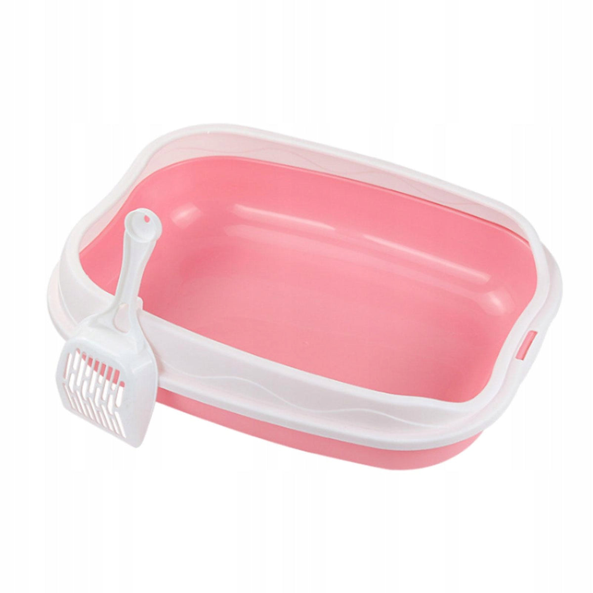 Cat Litter Box, Semi closed Cat Litter Box for Small Animals, Rabbits, pink Manufacturer code 10664057700
