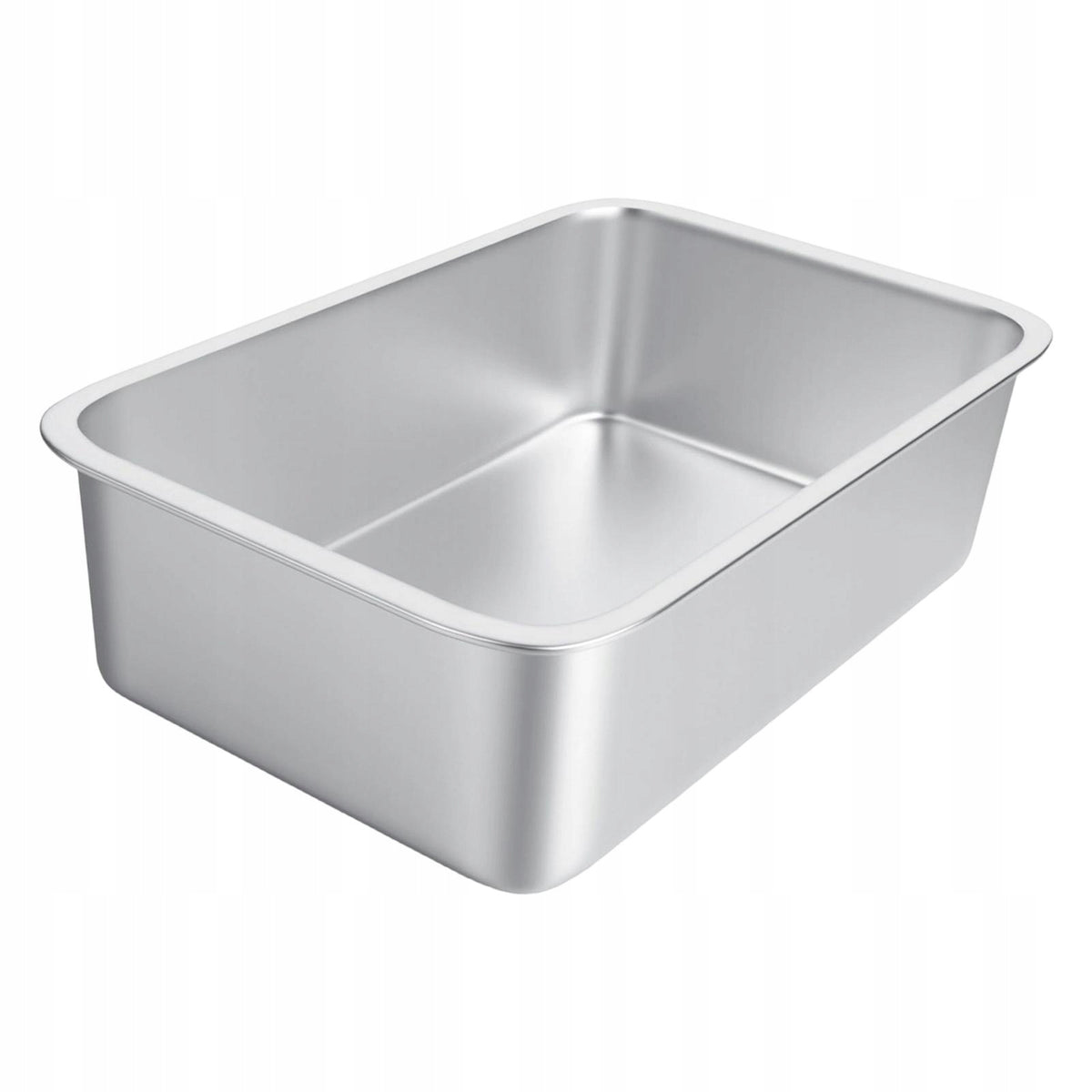 Cat Litter Box Stainless Steel Professional High Sided Bedpan Tray S