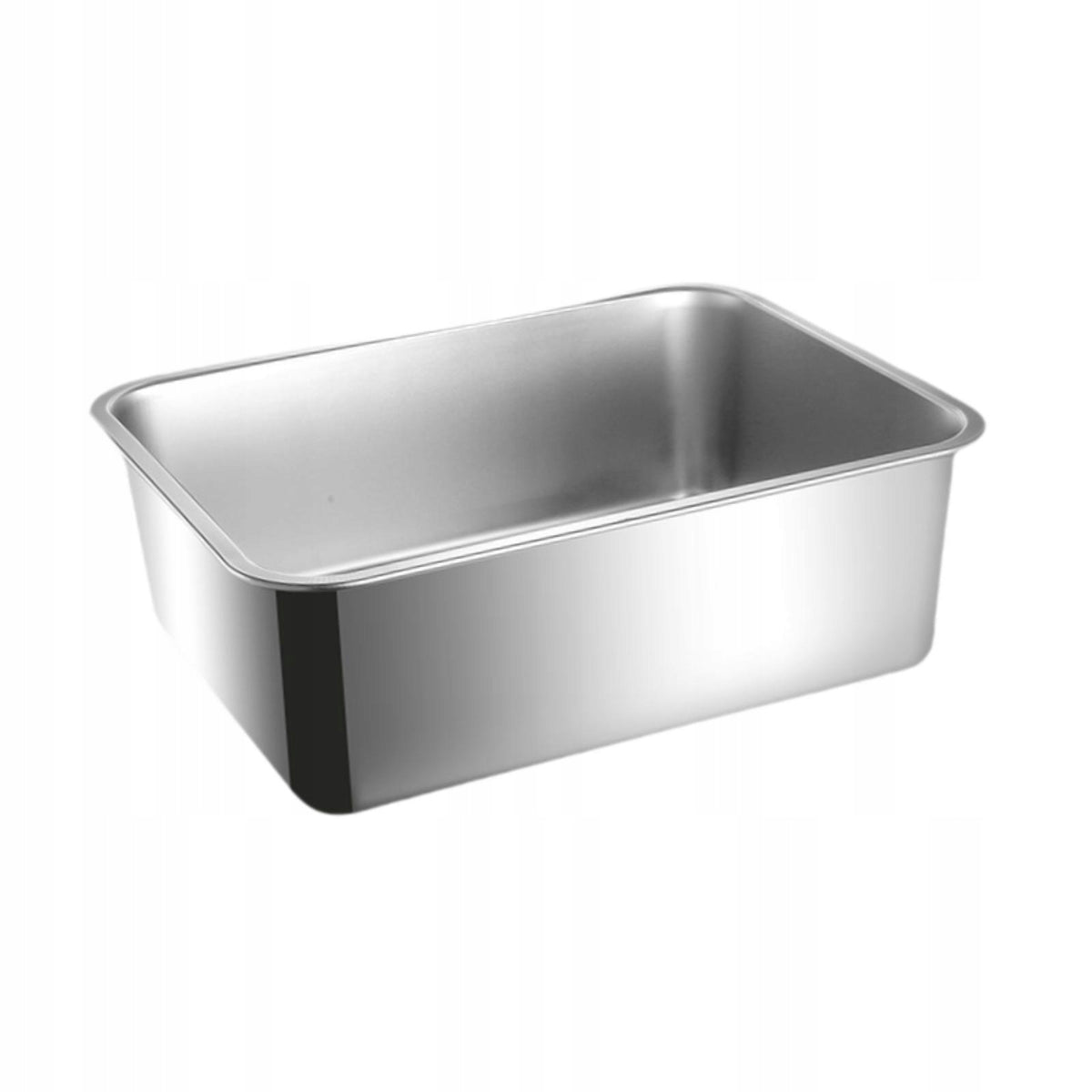 Cat Litter Box Stainless Steel Splashproof Non Stick Open 44.5cmx34.5cm Manufacturer code 02064084348