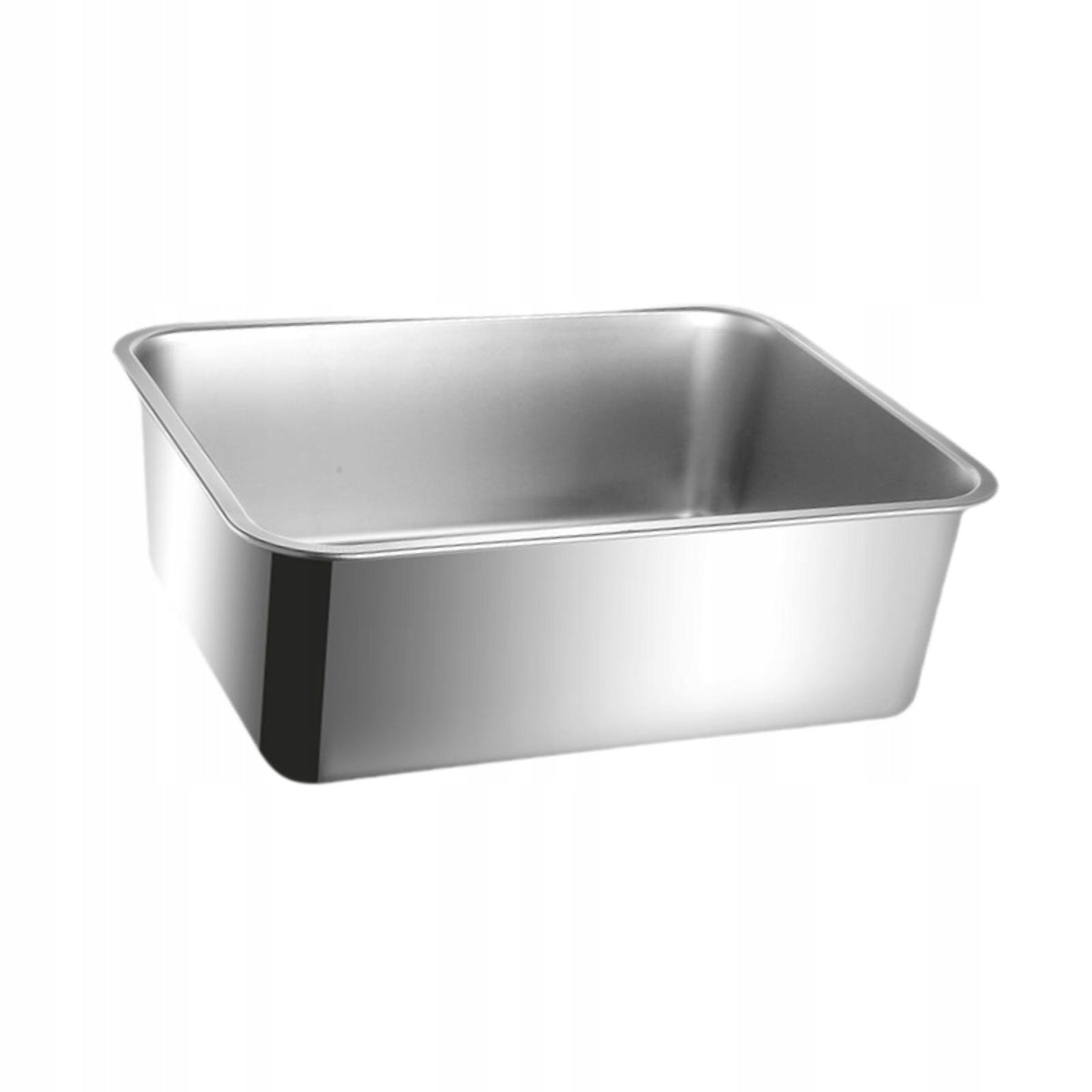 Cat Litter Box Stainless Steel Splashproof Non Stick Open 44.5cmx34.5cm