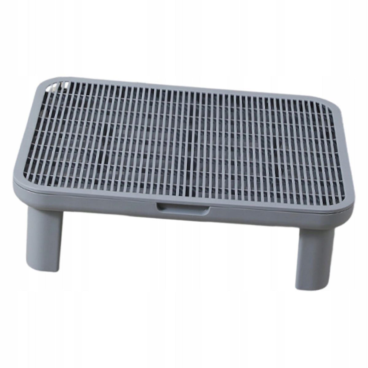 Cat Litter Box Step Anti Tracking Easy to Clean Professional Litter Gray Packaging status original