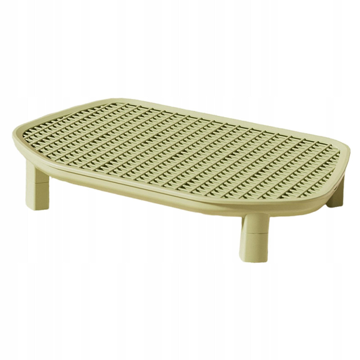 Cat Litter Box Step Litter Trapping Mat Nonslip Footboard Portable Green Packaging status original