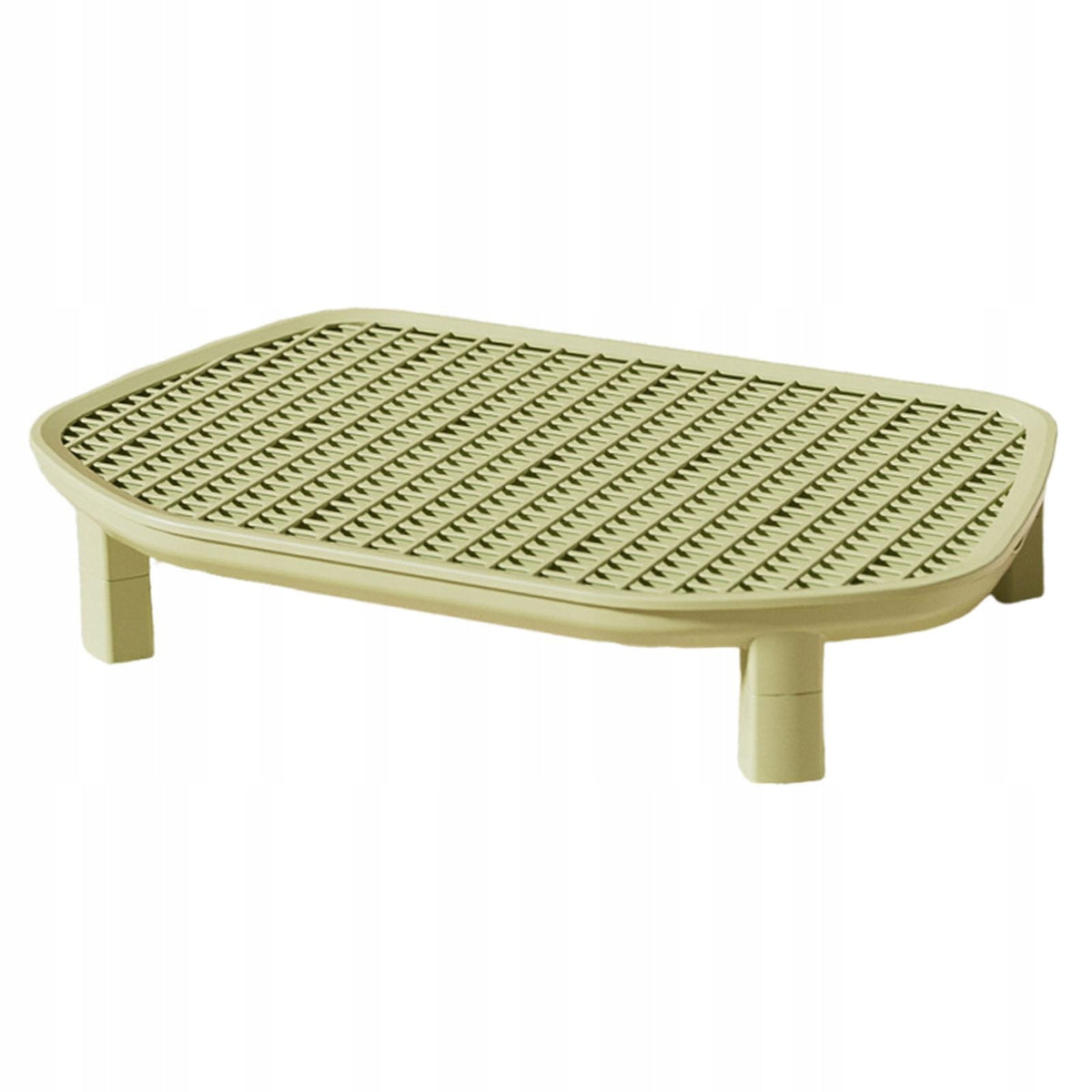 Cat Litter Box Step Litter Trapping Mat Nonslip Footboard Portable Green
