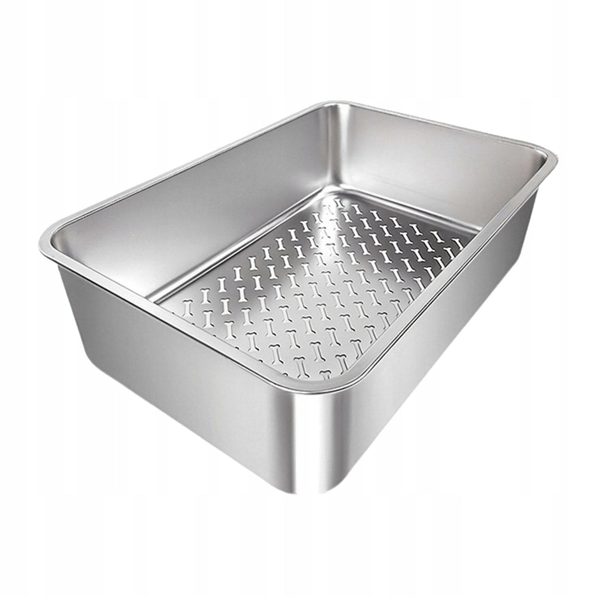 Cat Litter Box Sturdy Splashproof Detachable Sandbox High Sided with A
