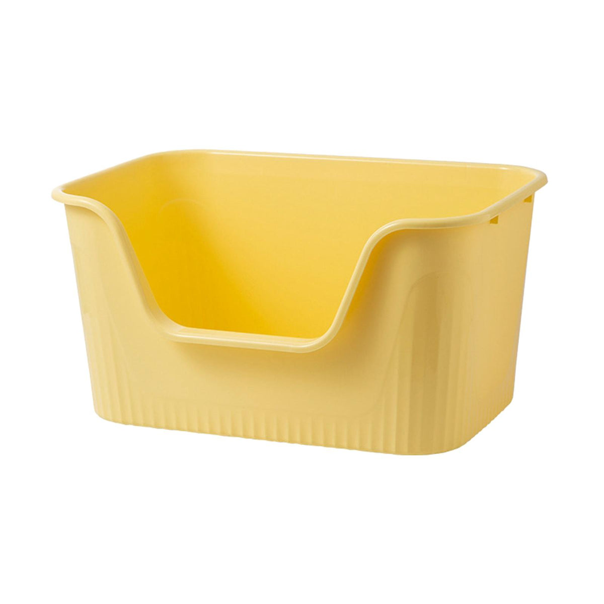 Cat Litter Box, Top Open Pet Toilet, Sturdy Cat Litter Container, Yellow