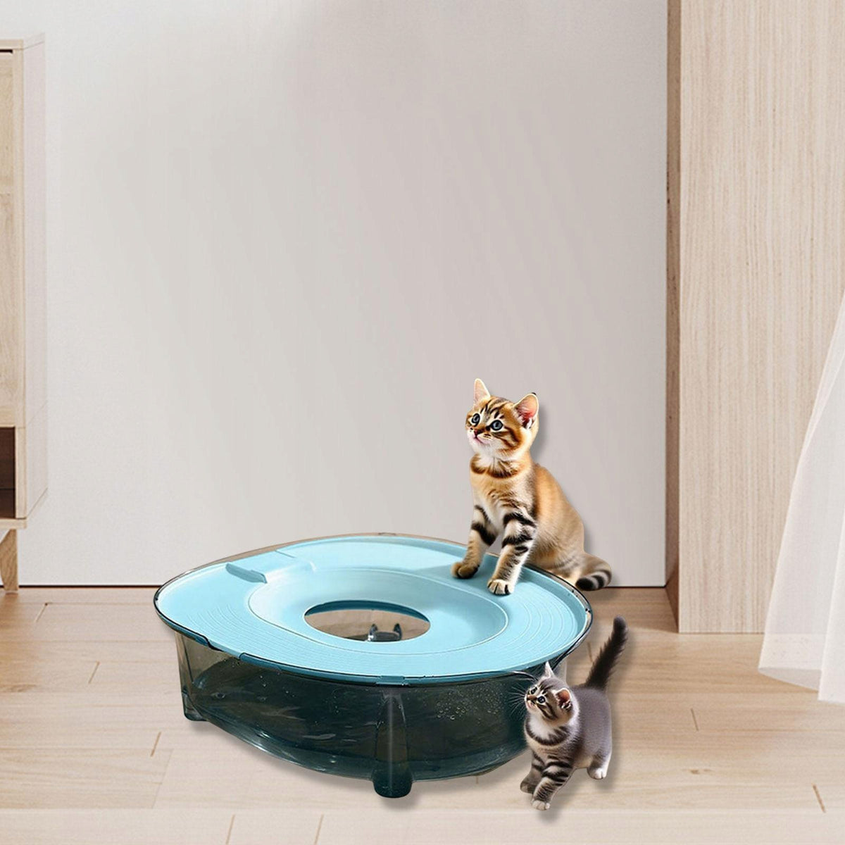 Cat Litter Box Training Kit, Pet Litter Box Training System, Bkue
