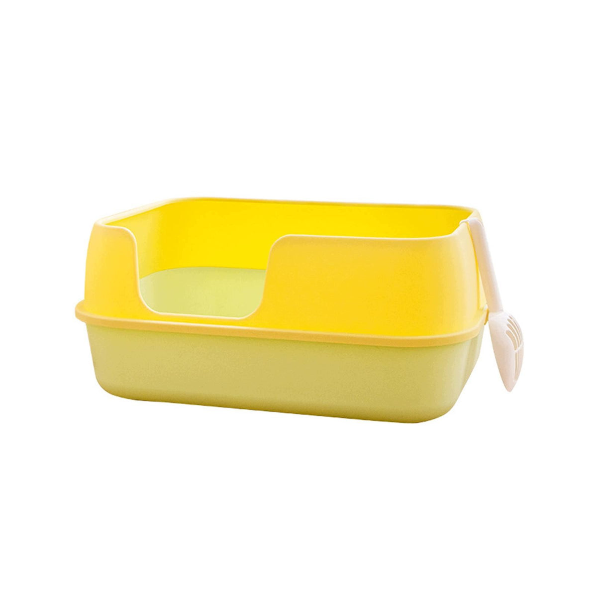 Cat Litter Box, Travel Litter Tray with High Side Anti Splashing Green