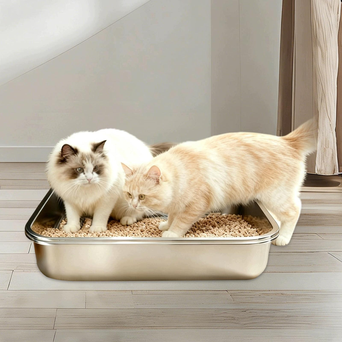 Cat Litter Box Washroom Multifunctional Supplies Portable Prevent Splashing