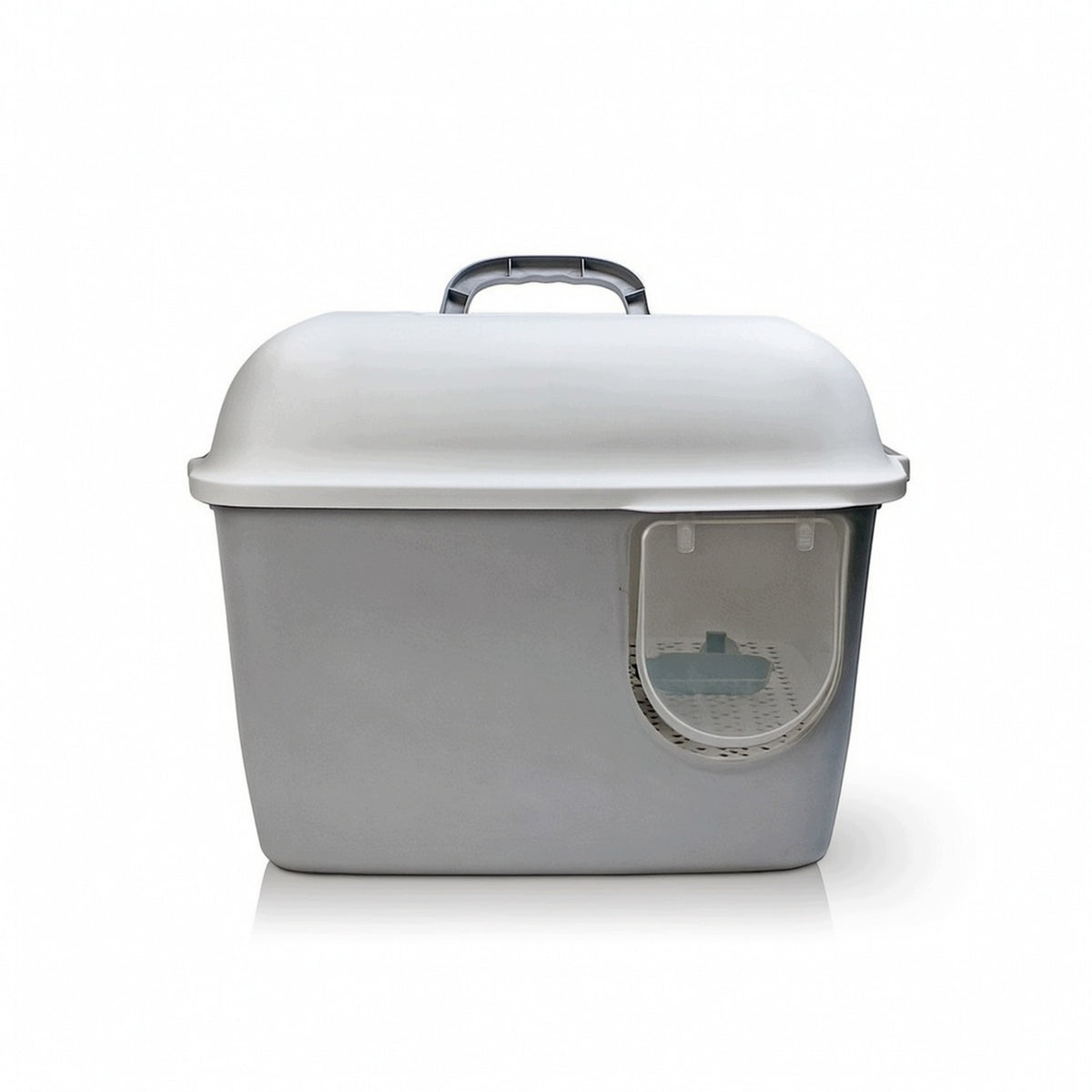 Cat Litter Box with Flap Door Hooded Covered Litter Box Private for Kittens