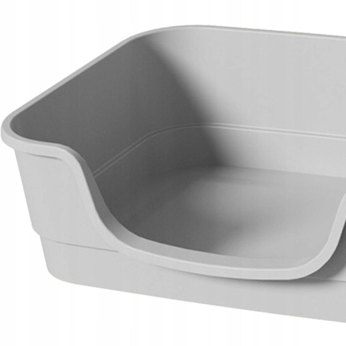 Cat Litter Boxes Portable Kitten Toilet for Small Large Cats All Kinds grey Packaging status original