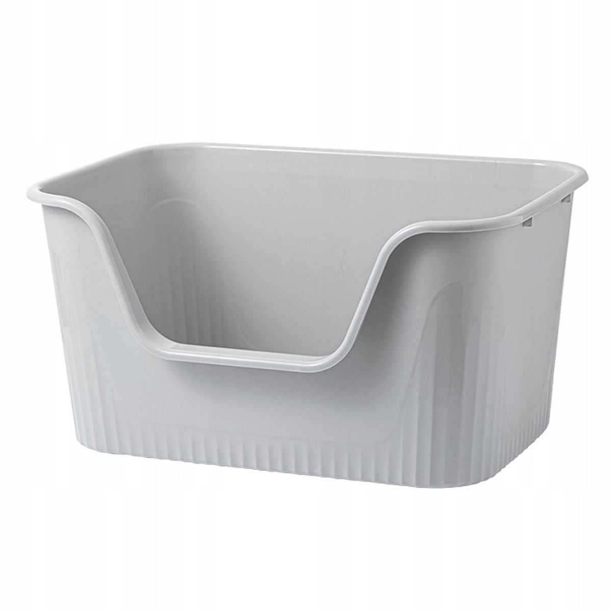 Cat Litter Boxes with High Sides, Large, Portable Bedpan, Easily Gray M Packaging status original