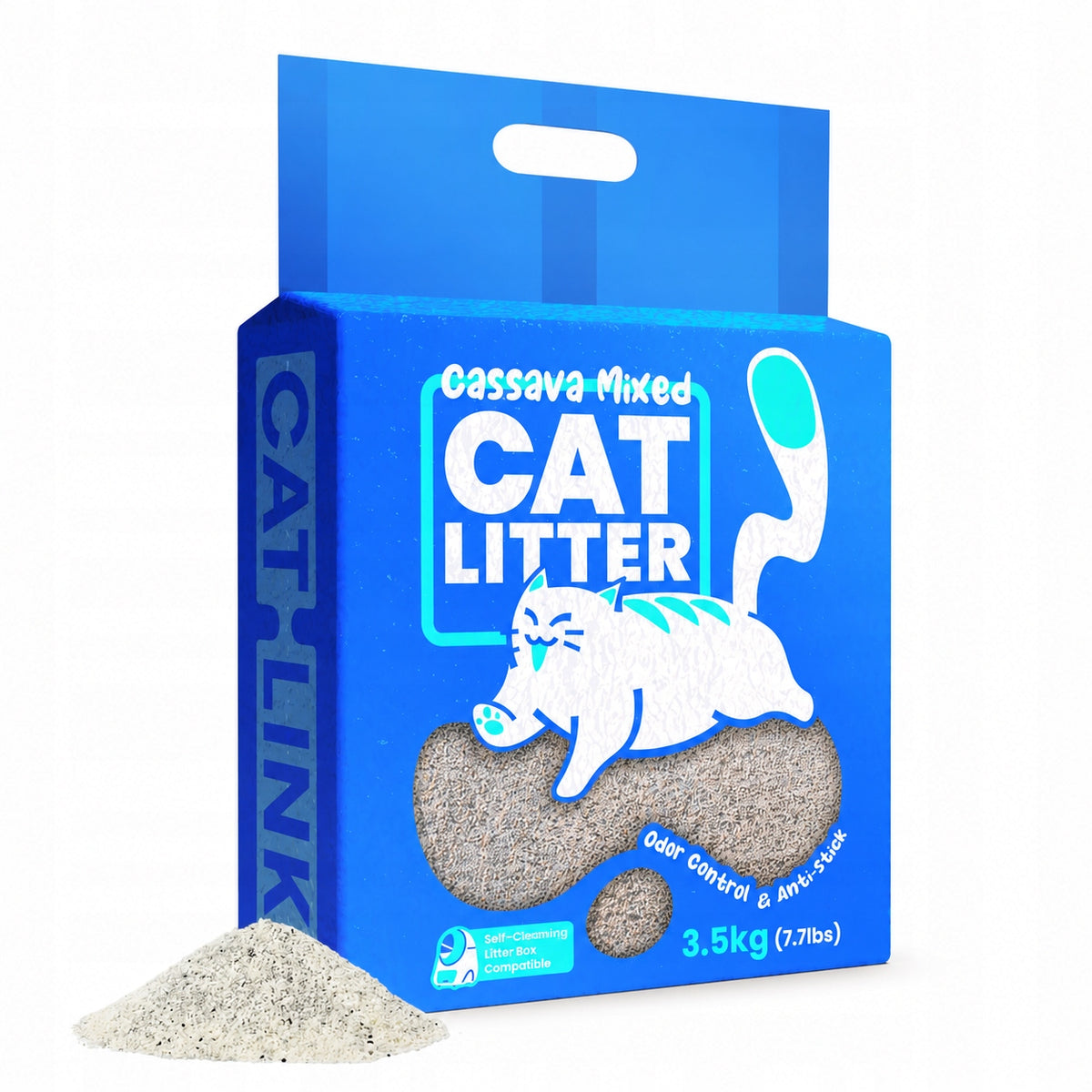 Cat Litter CATLINK Bentonite Tapioca Clumping Natural Unscented