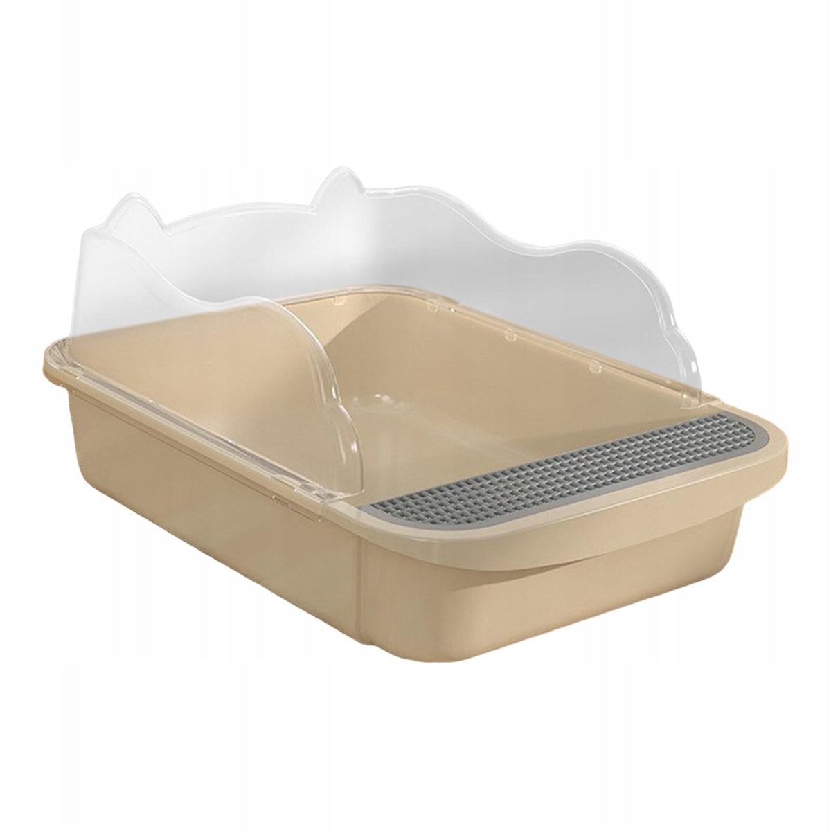 Cat Litter Case Semi Closed Open 43x28x18cm Khaki