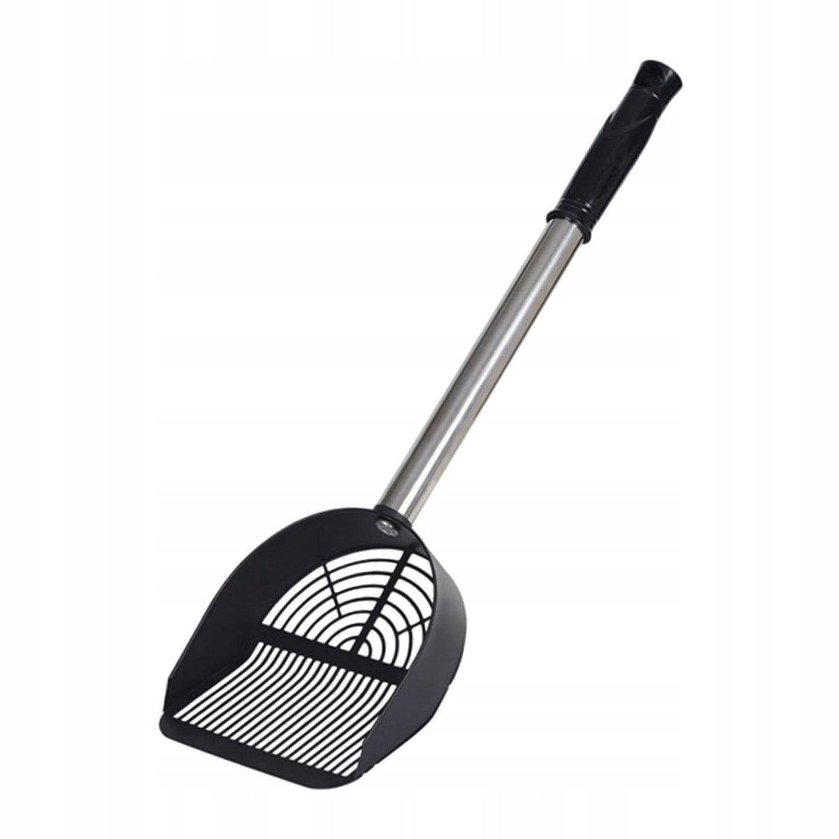 Cat Litter Scoop Multifunctional Stainless Steel Sifting Heavy Duty Black