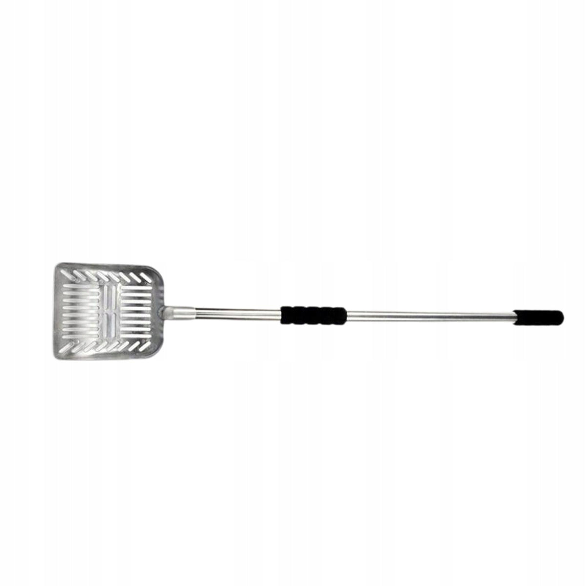 Cat Litter Scooper Extended Handle Stainless Steel Premium black Packaging status original